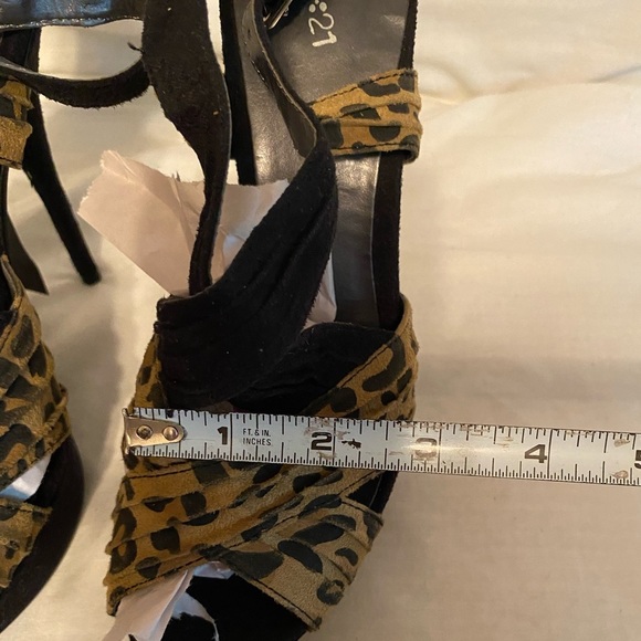 G21 heels black / animal print size 7 new - Picture 5 of 12